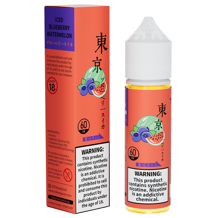 Tokyo Iced Blueberry Watermelon E-liquid 60ml