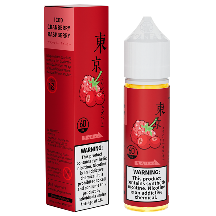 TOKYO Iced Cranberry Raspberry E-liquid 60ml