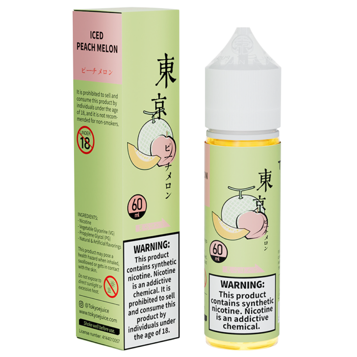 Tokyo Iced Peach Melon E-liquid 60ml