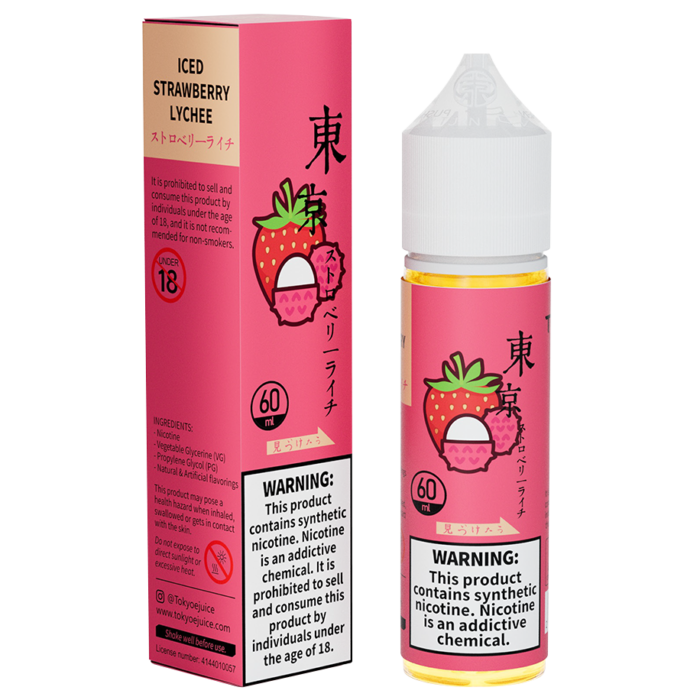 Tokyo Iced Strawberry Lychee E-Juice 60ml